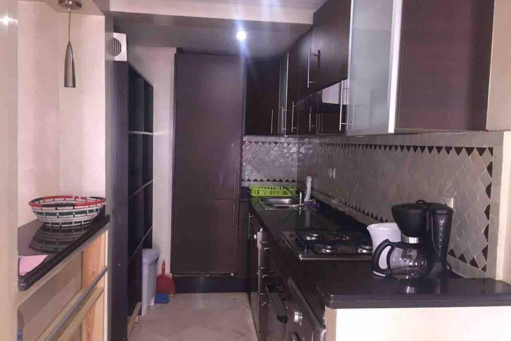 Appartement Tout Confort Avec Possibilite Transport Aeroport Marrákes Kültér fotó